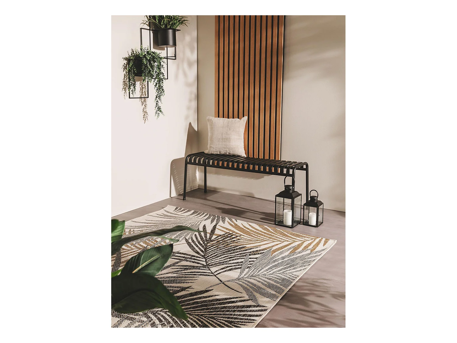 Tapis d'extérieur & intérieur Cleo Noir 300x400 cm