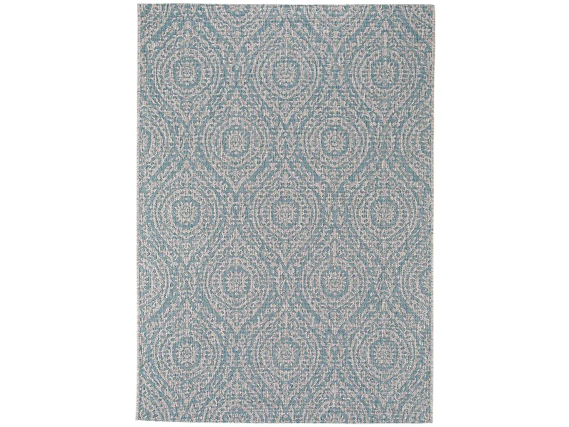 Tapis d'extérieur & intérieur Cleo Beige/Turquoise 300x400 cm