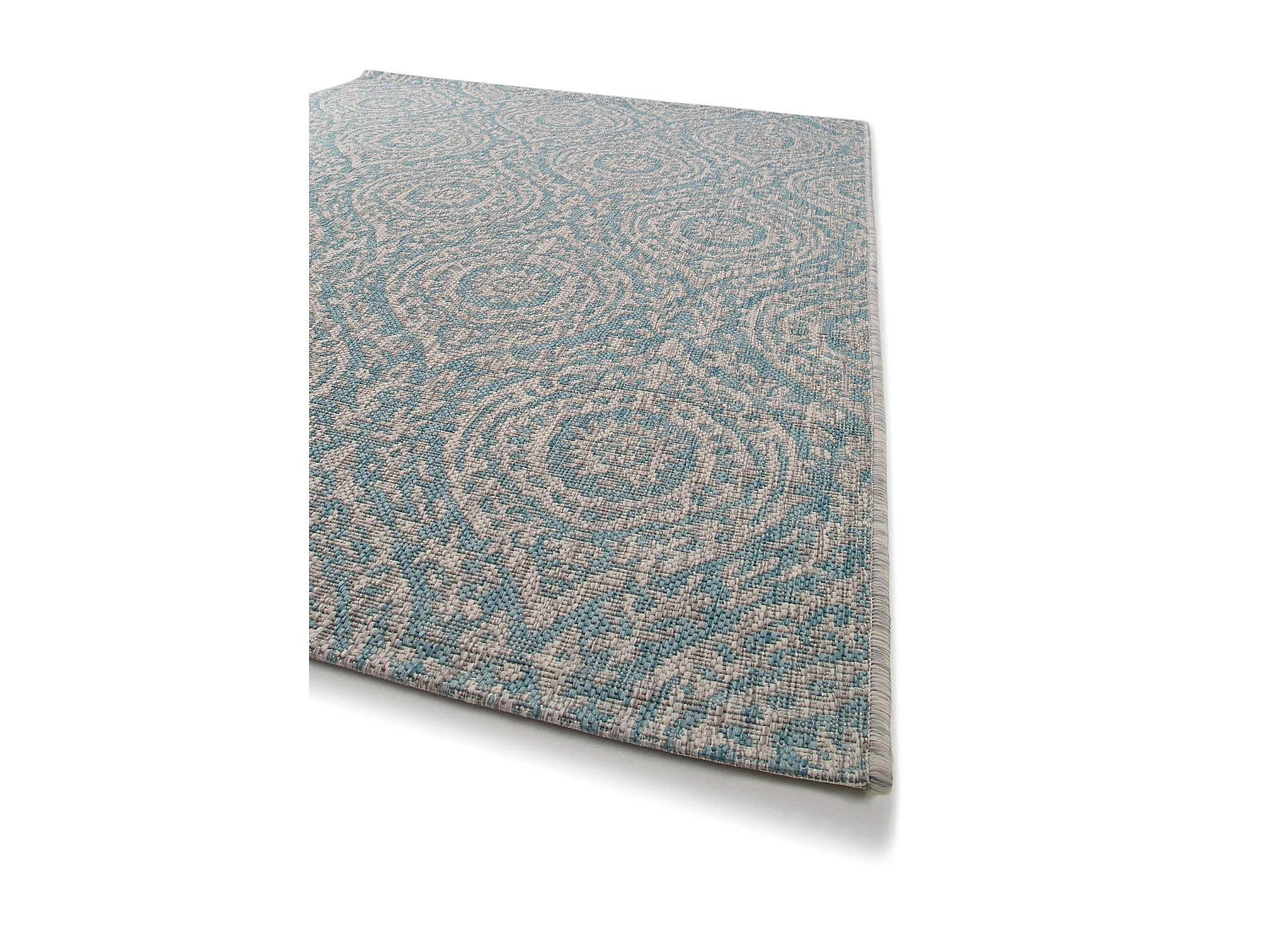 Tapis d'extérieur & intérieur Cleo Beige/Turquoise 300x400 cm
