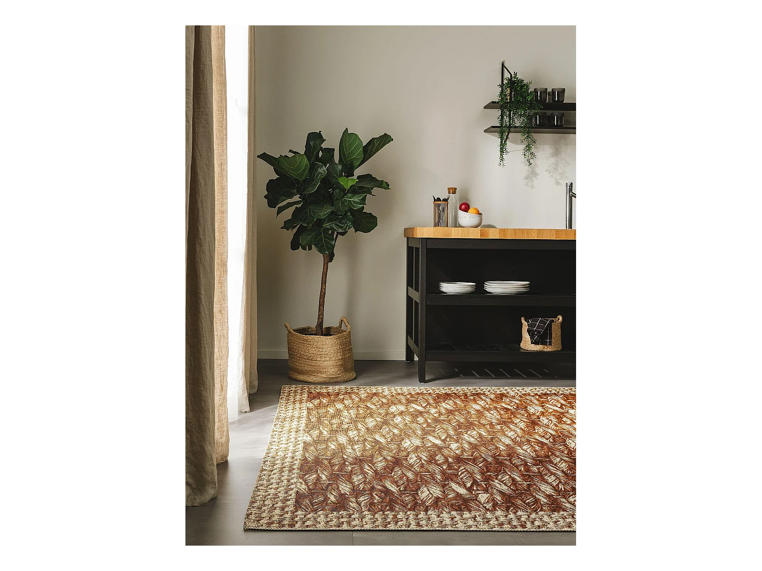 Tapis d'extérieur & intérieur Kenya Crème/Beige 120x180 cm