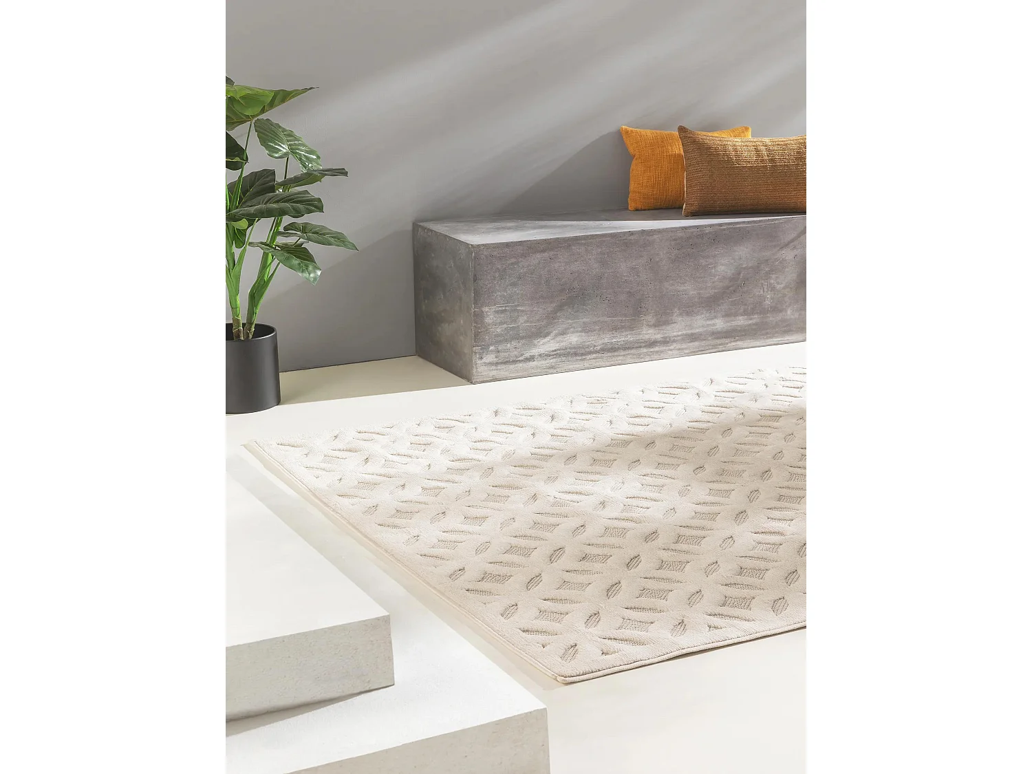 Tapis d'extérieur & intérieur Bonte Crème 200x290 cm