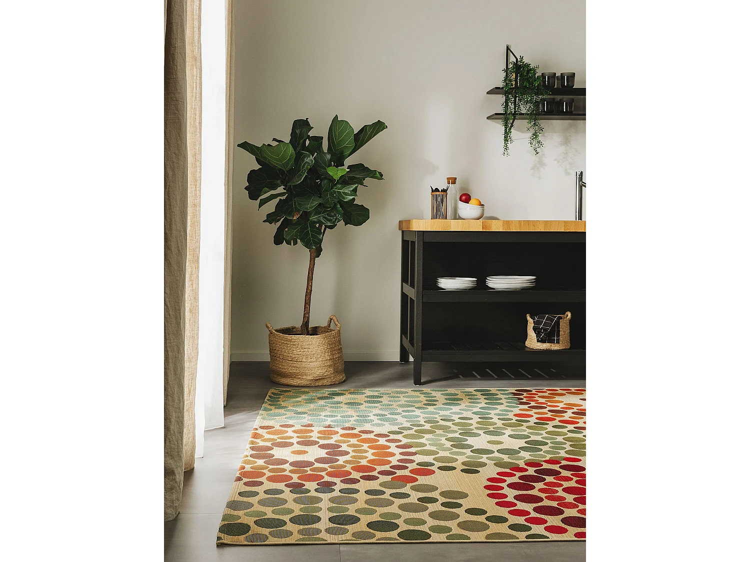 Tapis d'extérieur & intérieur Artis Beige/Multicouleur 160x235 cm