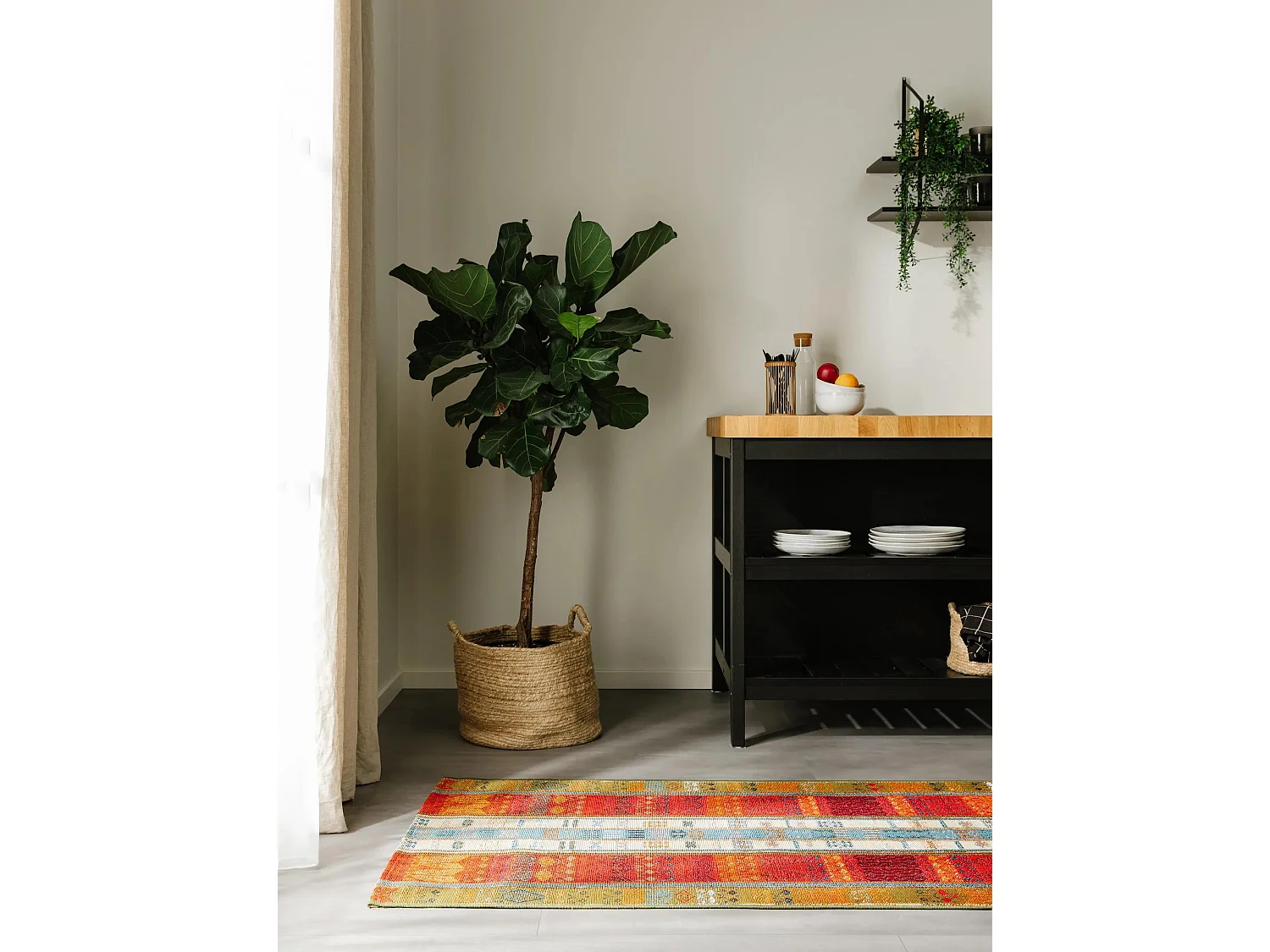 Tapis d'extérieur & intérieur Artis Multicouleur 80x250 cm