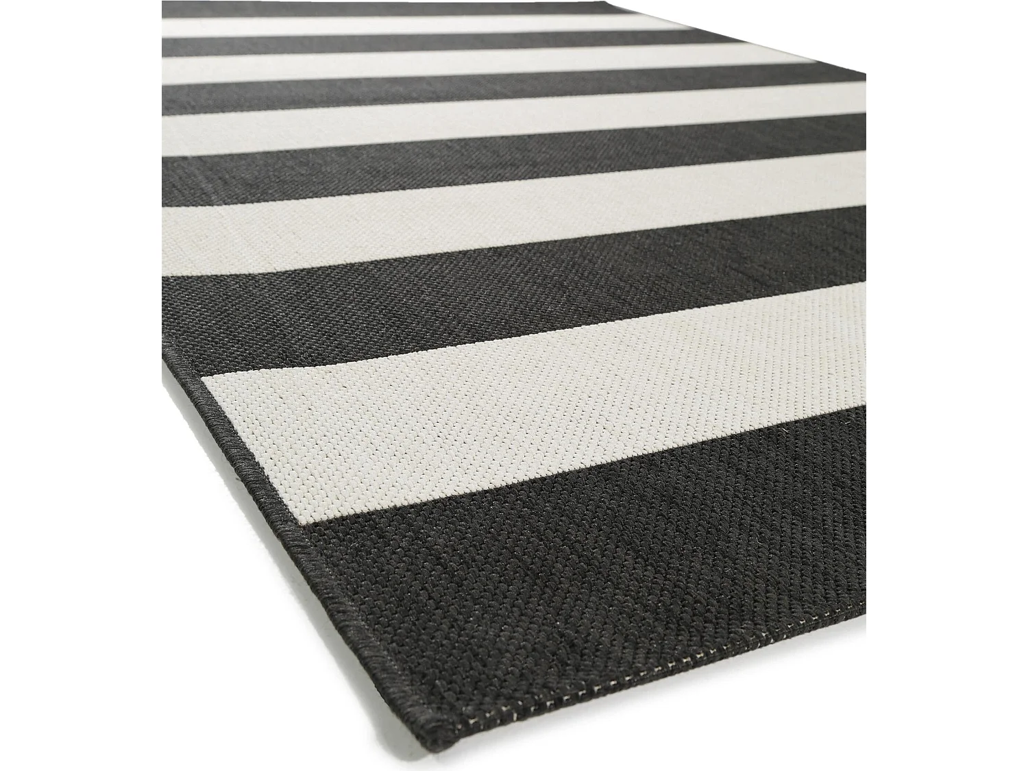 Tapis d'extérieur & intérieur Metro Noir 80x150 cm
