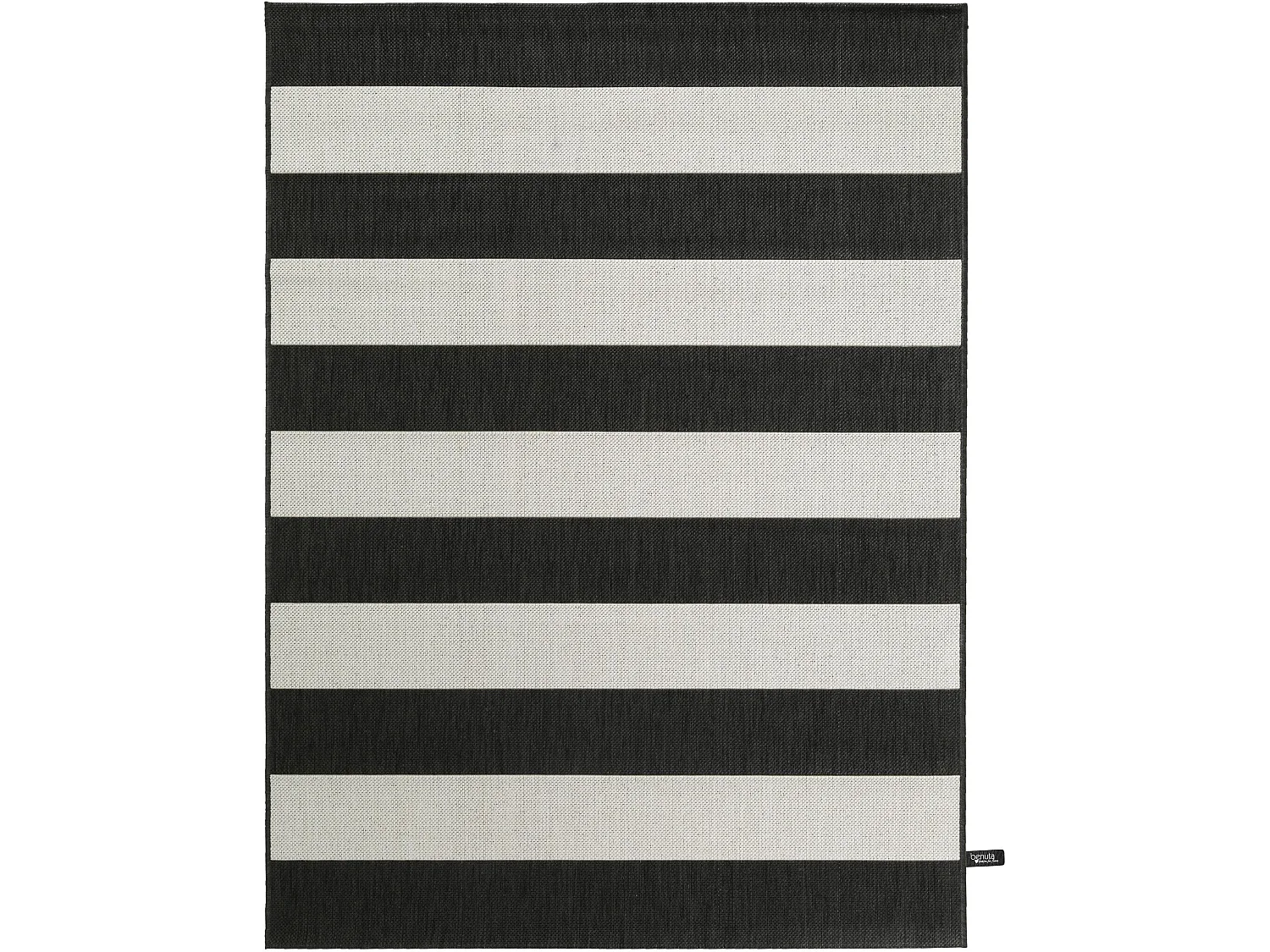 Tapis d'extérieur & intérieur Metro Noir 80x150 cm
