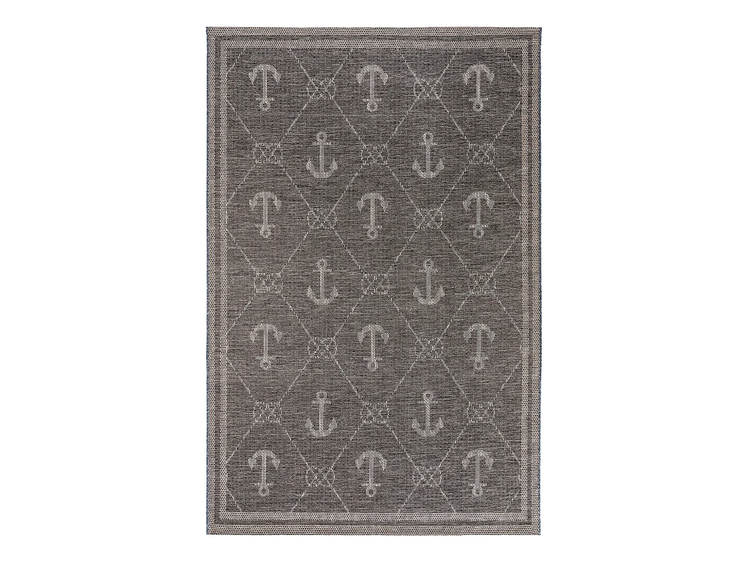 Tapis d'extérieur & intérieur River Bleu 100x150 cm