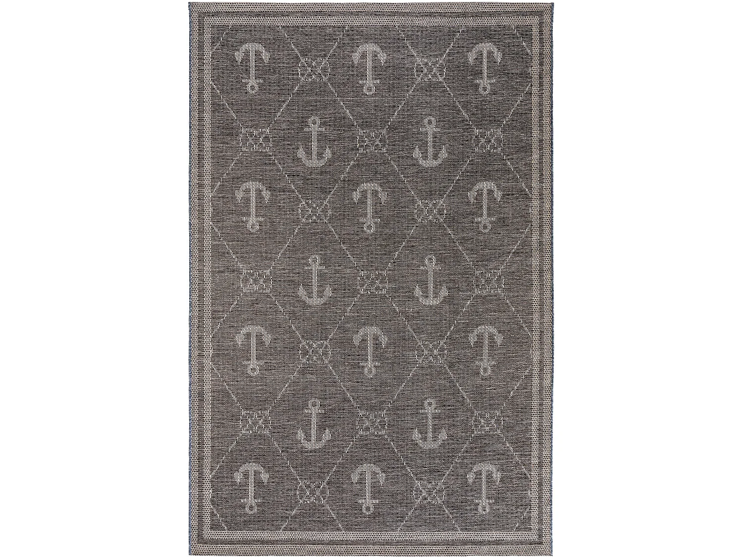 Tapis d'extérieur & intérieur River Bleu 100x150 cm