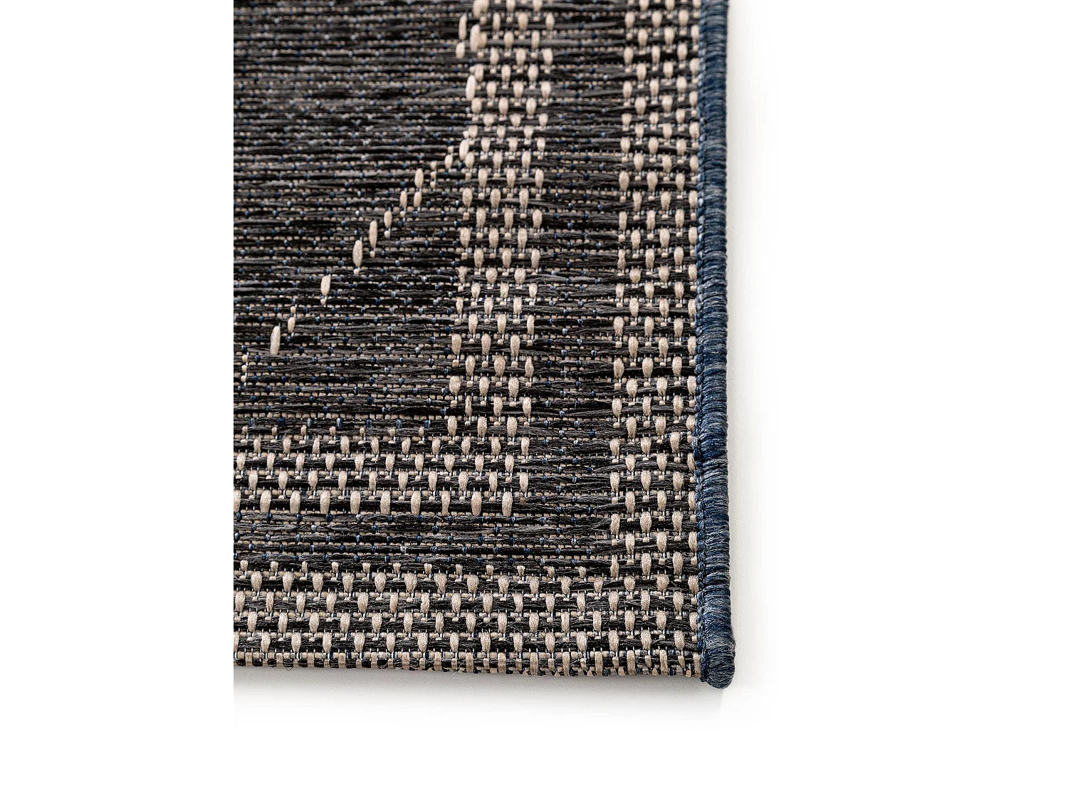 Tapis d'extérieur & intérieur River Bleu 100x150 cm