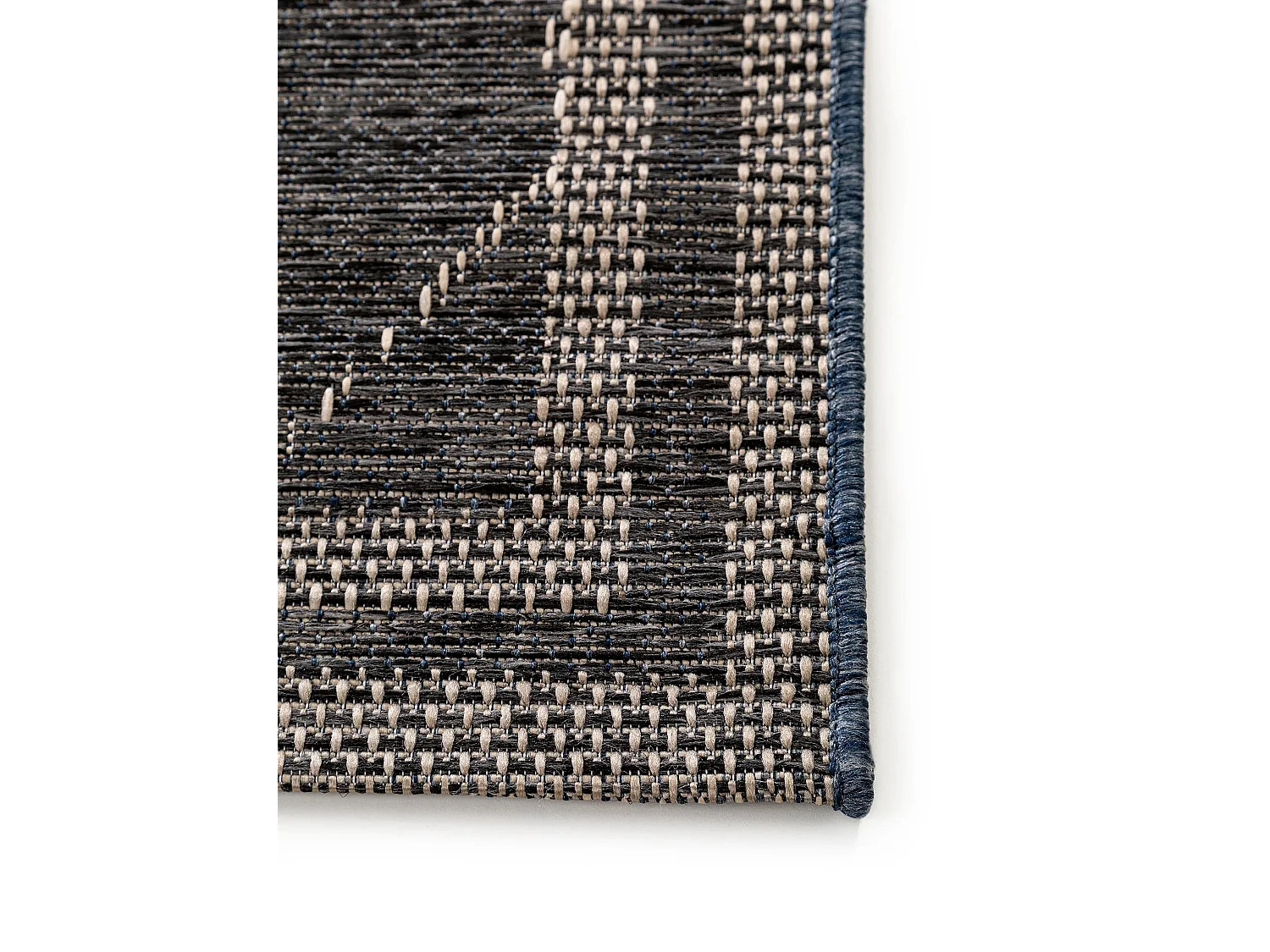 Tapis d'extérieur & intérieur River Bleu 100x150 cm