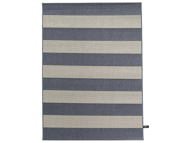 Tapis d'extérieur & intérieur Metro Bleu 140x200 cm