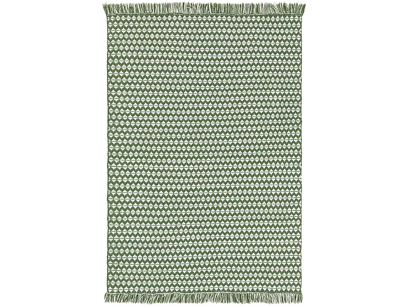 Tapis fabriqué à partir de matériaux recyclés Morty Vert 160x230 cm