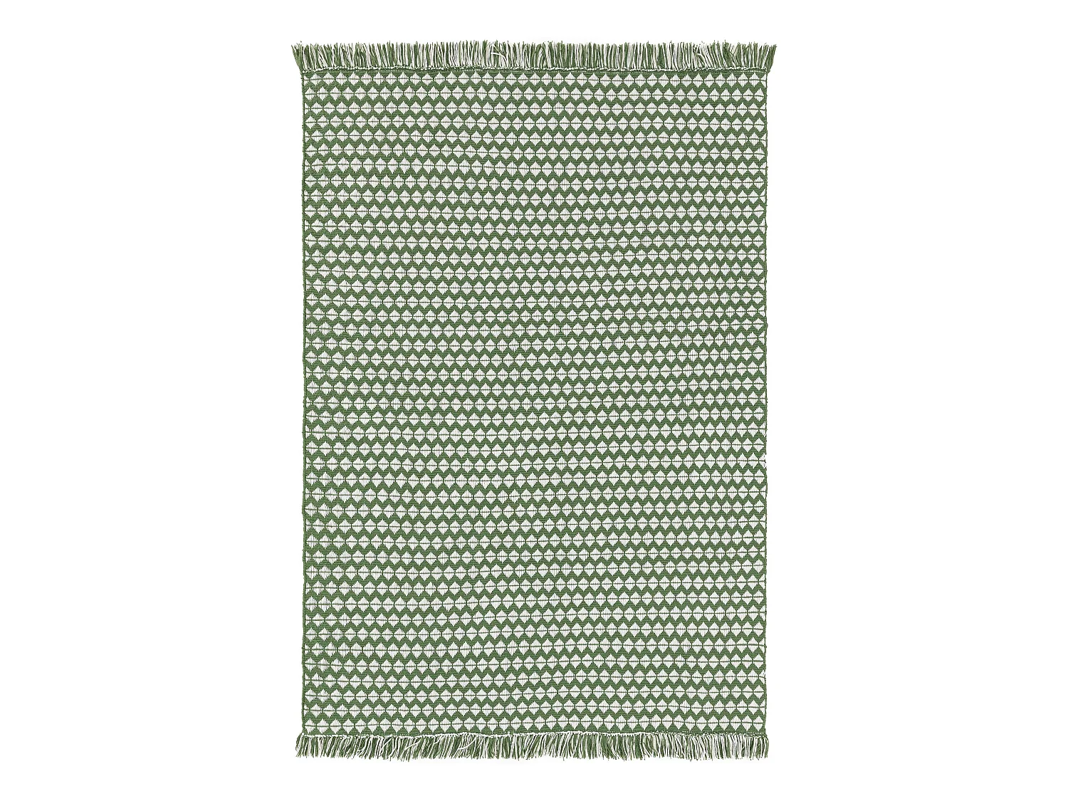 Tapis fabriqué à partir de matériaux recyclés Morty Vert 160x230 cm