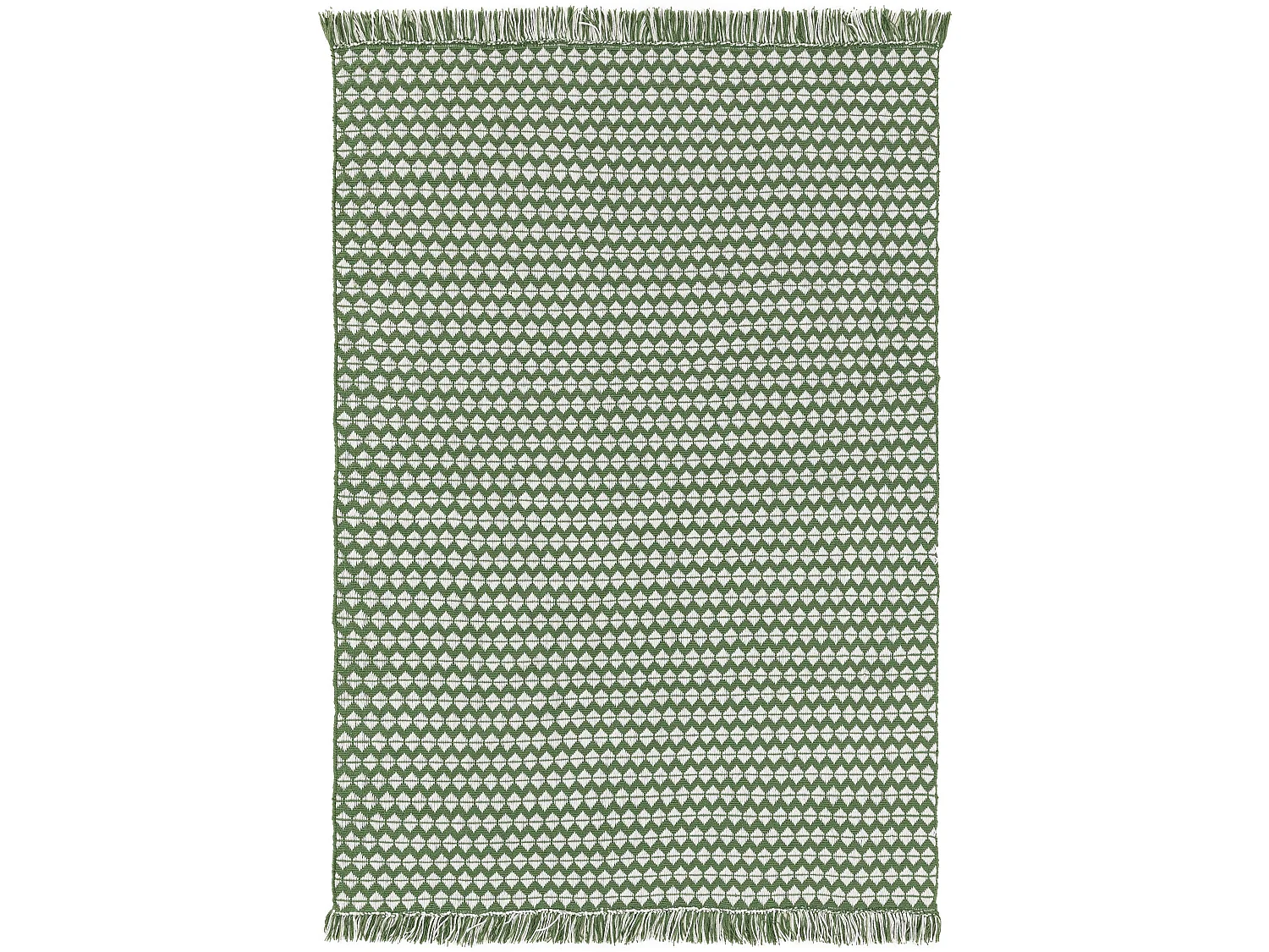 Tapis fabriqué à partir de matériaux recyclés Morty Vert 160x230 cm