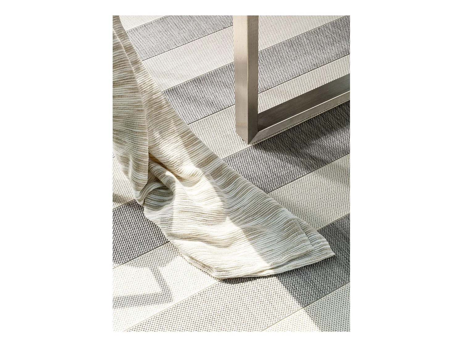 Tapis d'extérieur & intérieur Metro Gris 200x290 cm