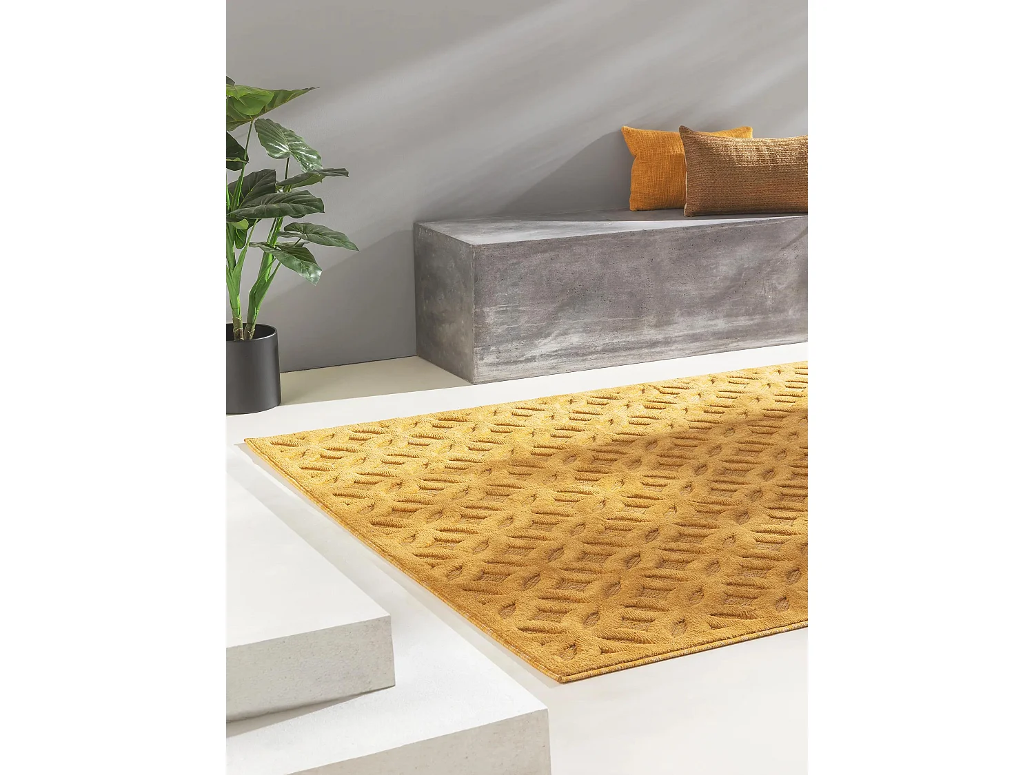 Tapis d'extérieur & intérieur Bonte Jaune 240x340 cm