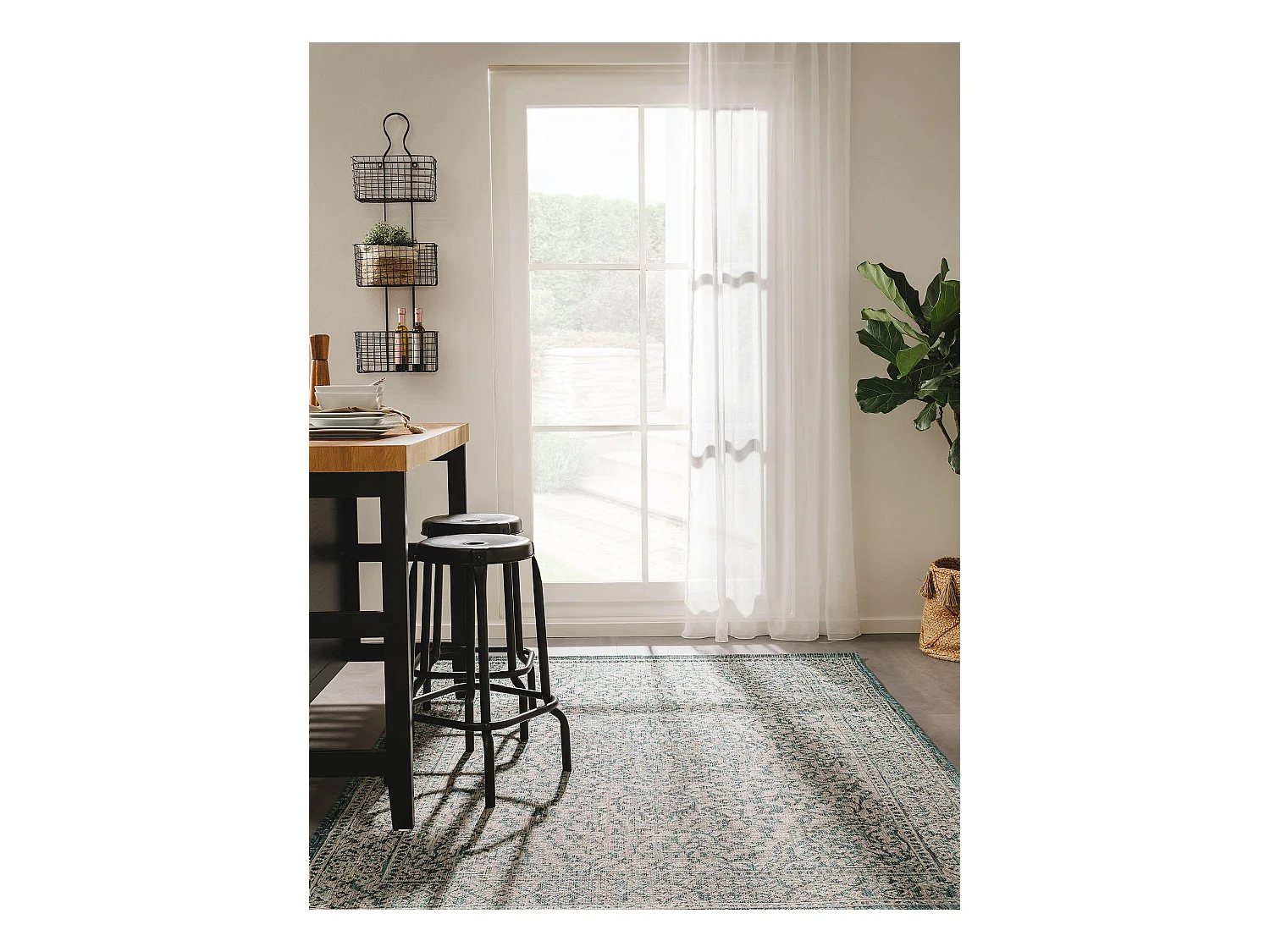 Tapis d'extérieur & intérieur Cleo Bleu 160x230 cm