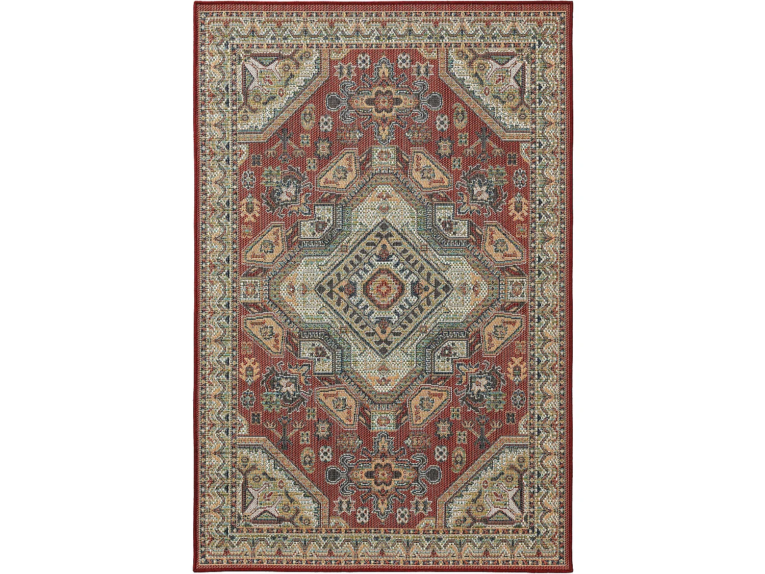 Tapis d'extérieur & intérieur Mirena Multicouleur 80x150 cm