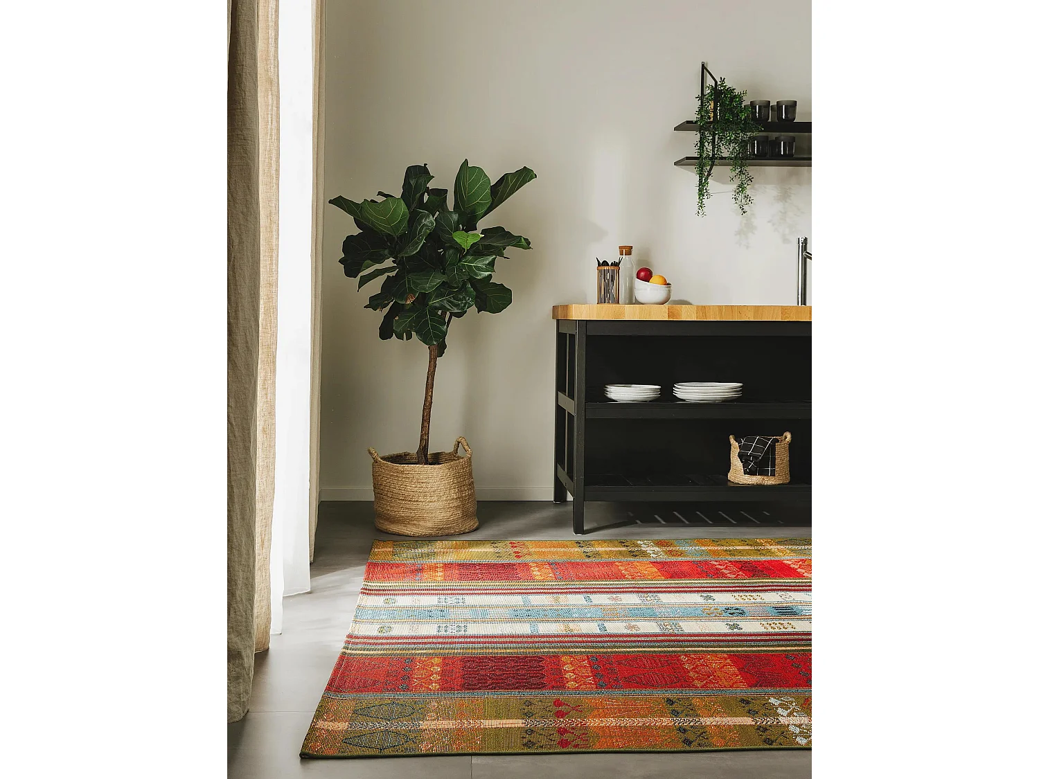 Tapis d'extérieur & intérieur Artis Multicouleur 160x235 cm