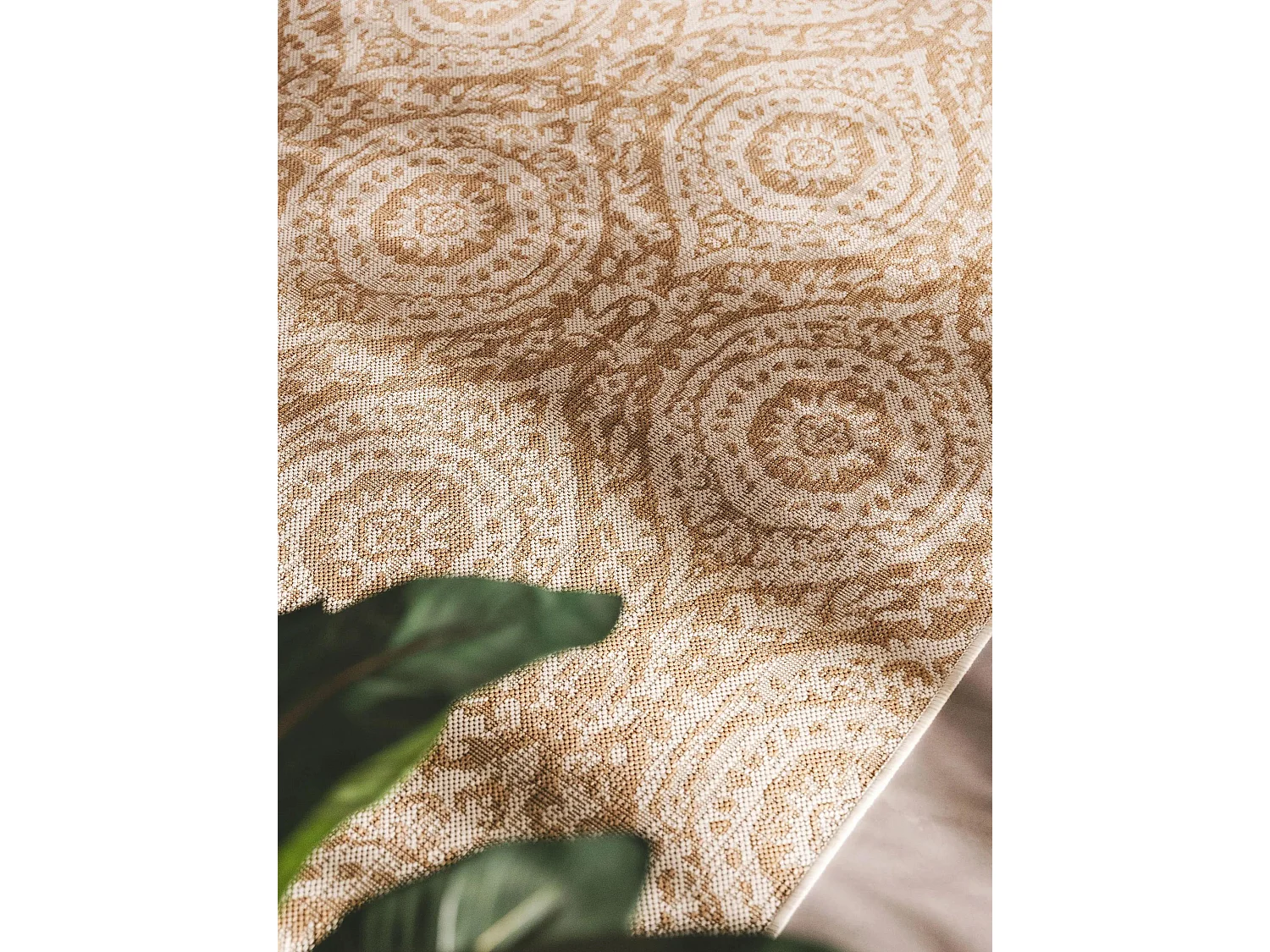 Tapis d'extérieur & intérieur Cleo Crème/Beige 140x200 cm