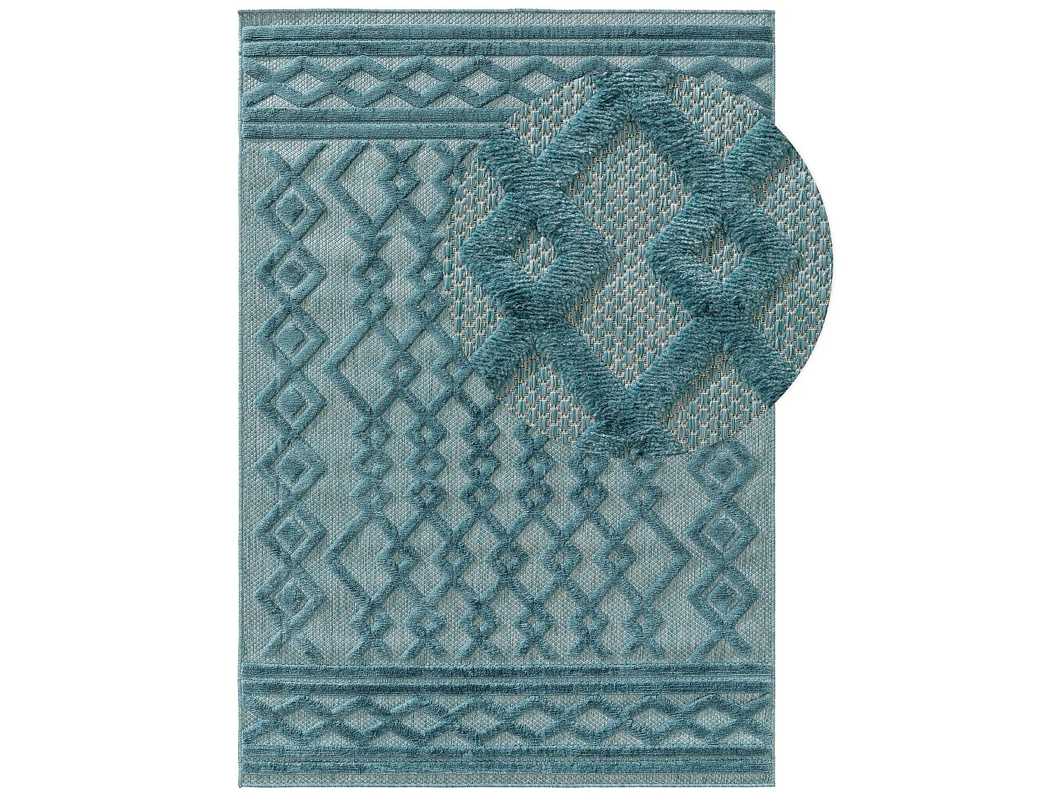 Tapis d'extérieur & intérieur Bonte Turquoise 160x230 cm