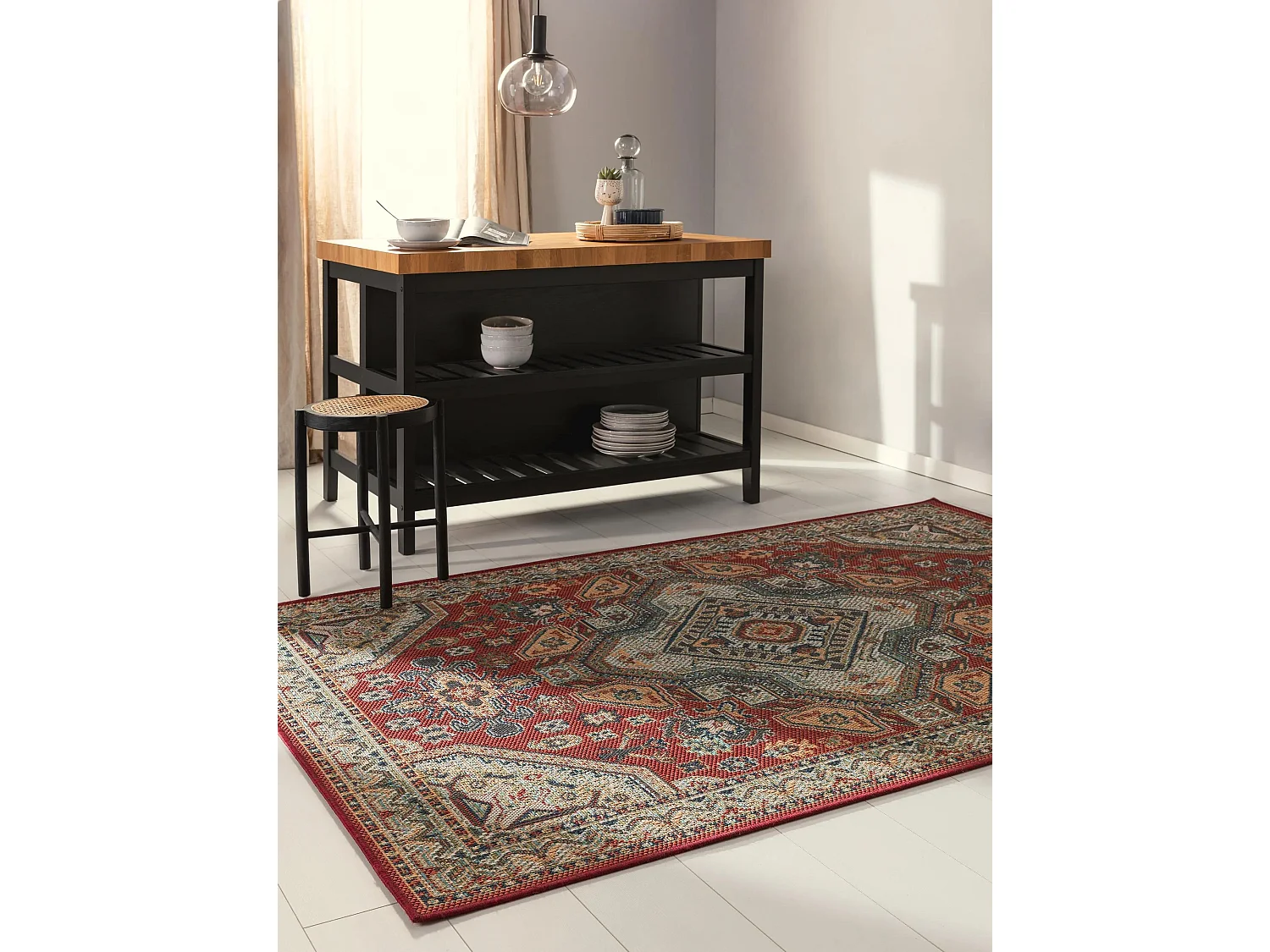Tapis d'extérieur & intérieur Mirena Multicouleur 160x230 cm