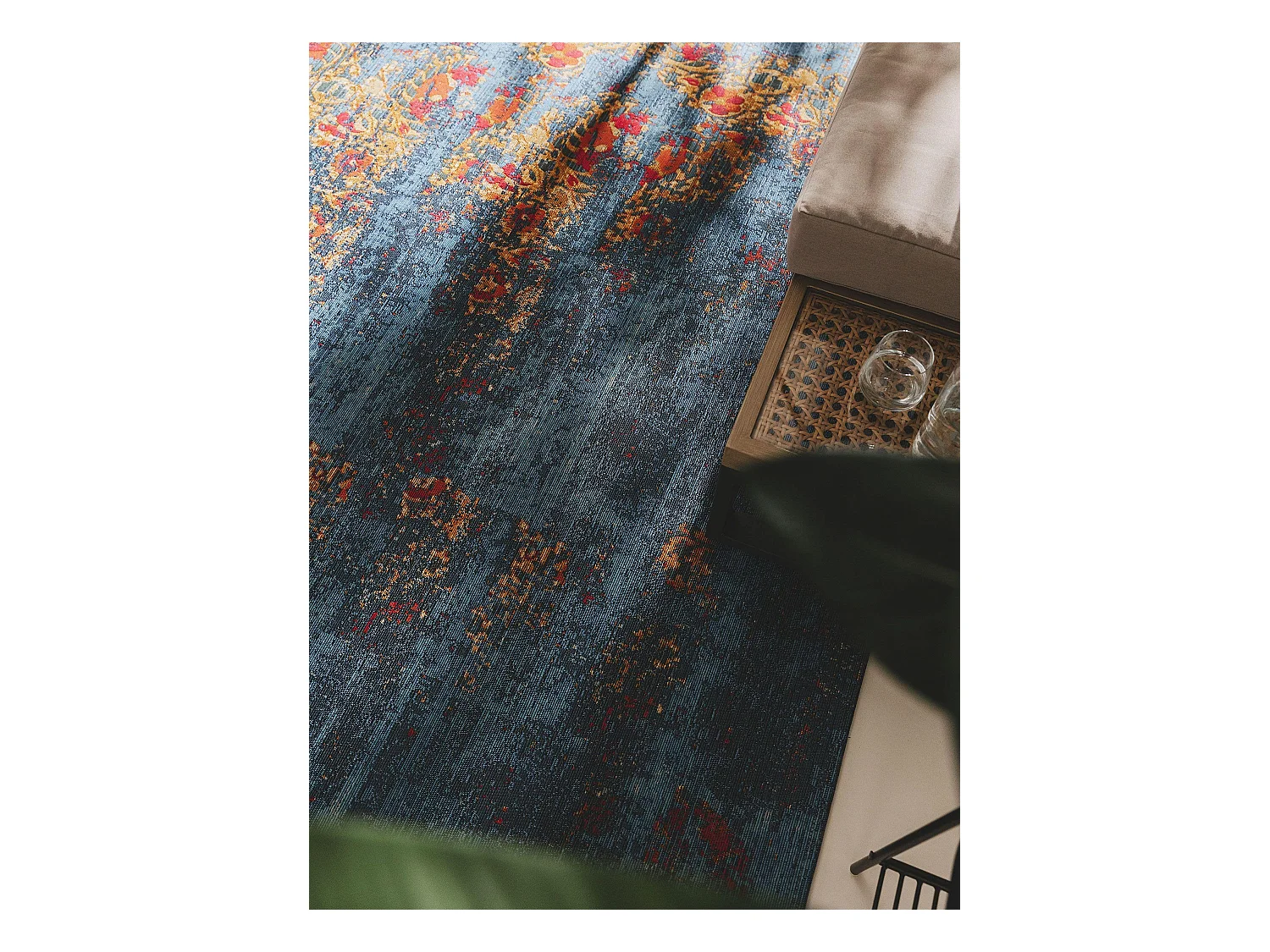 Tapis d'extérieur & intérieur Artis Multicouleur/Bleu 160x235 cm