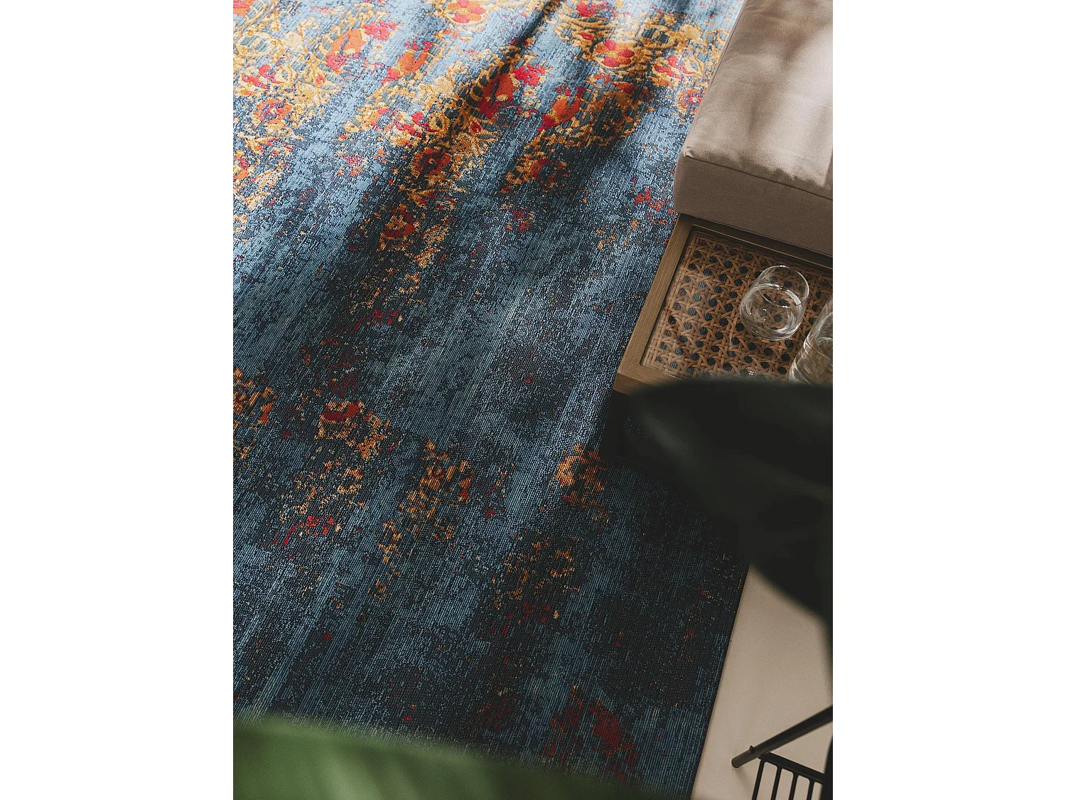 Tapis d'extérieur & intérieur Artis Multicouleur/Bleu 160x235 cm