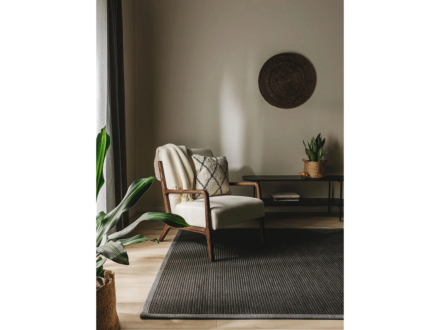 Tapis d'extérieur & intérieur Nandi Noir 160x230 cm