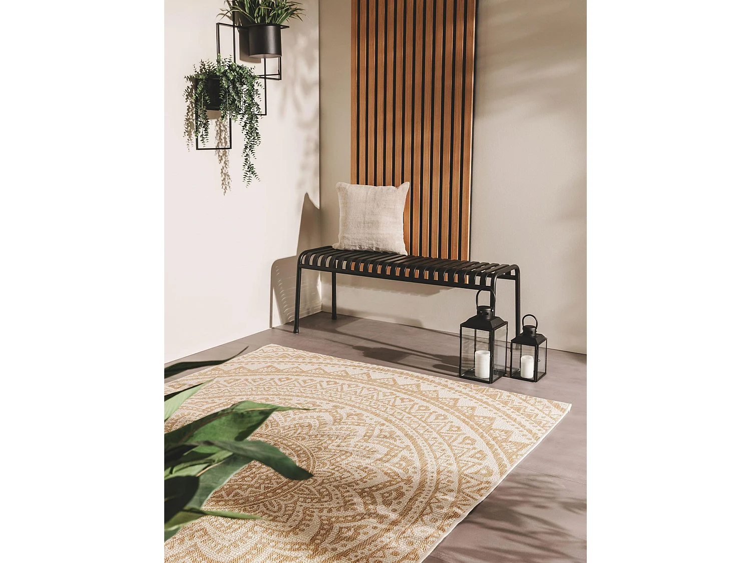 Tapis d'extérieur & intérieur Cleo Crème/Beige 240x340 cm