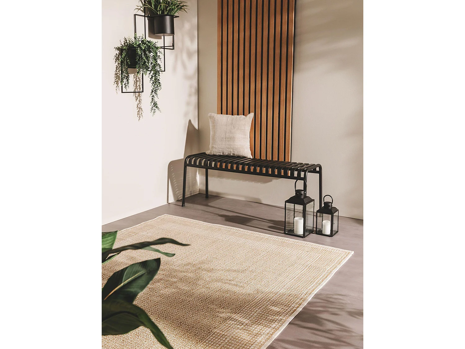 Tapis d'extérieur & intérieur Cleo Crème/Beige 200x290 cm