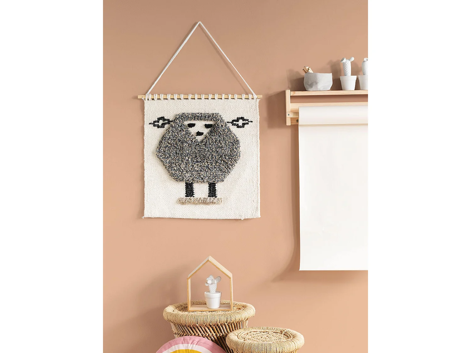 Déco de mur Shawn Ivory 50x50 cm