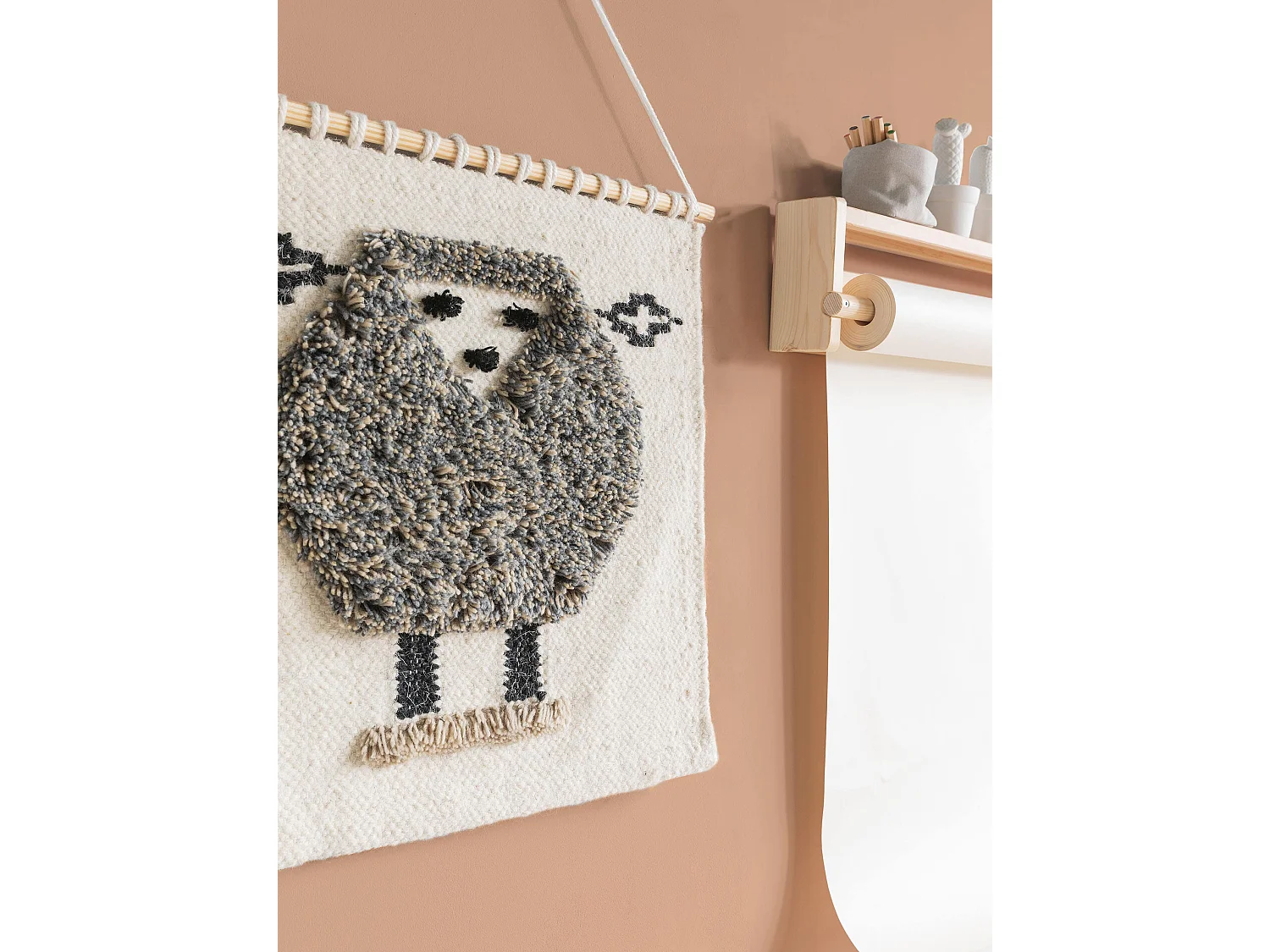 Déco de mur Shawn Ivory 50x50 cm