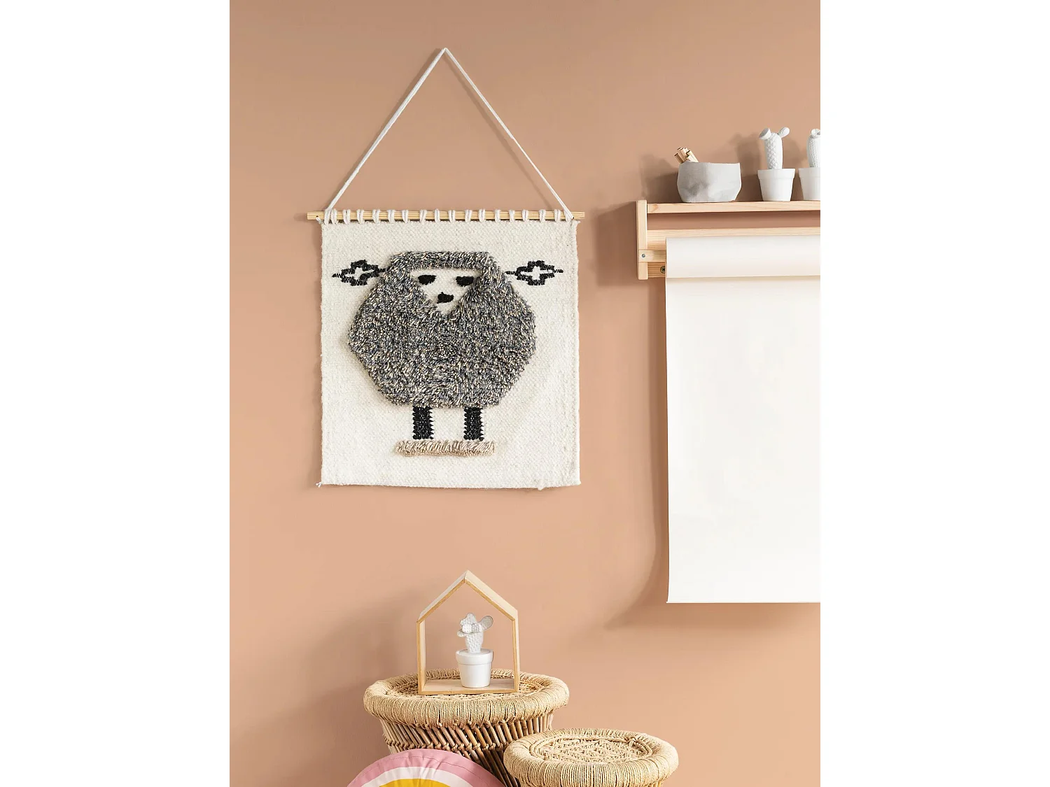 Déco de mur Shawn Ivory 50x50 cm