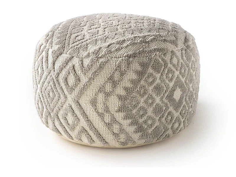 Pouf Elias Gris 55x55x30 cm