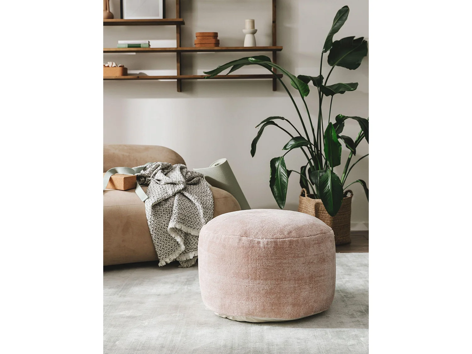 Pouf Nova Rose 55x55x30 cm