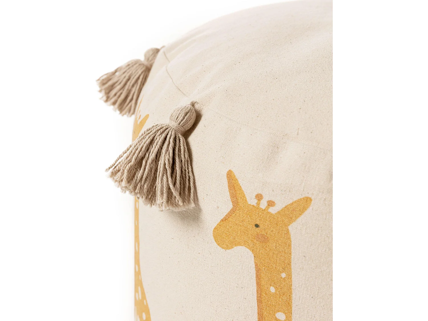 Pouf Savannah Jaune 45x45x25 cm