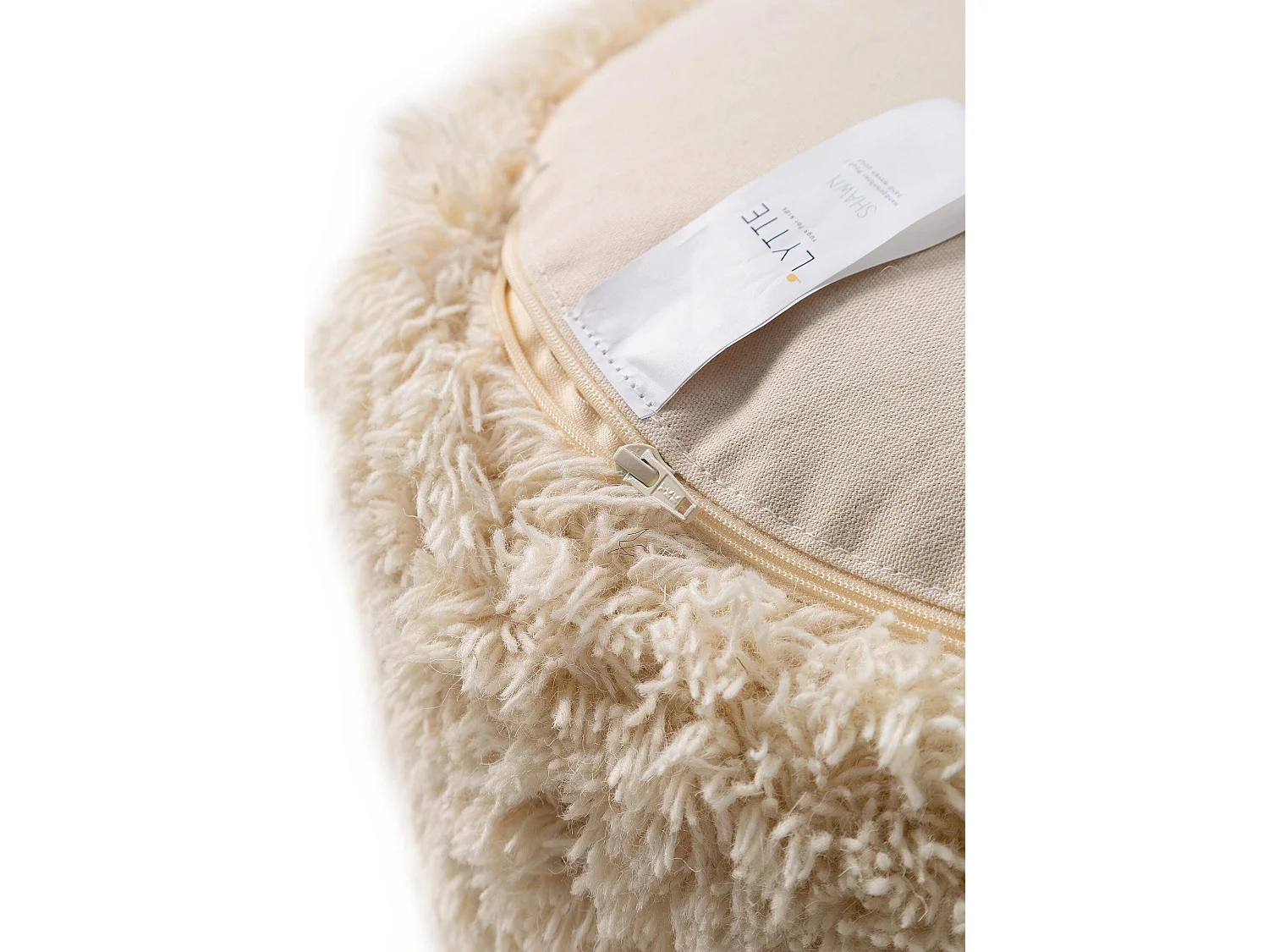 Pouf Shawn Ivory 45x45x25 cm