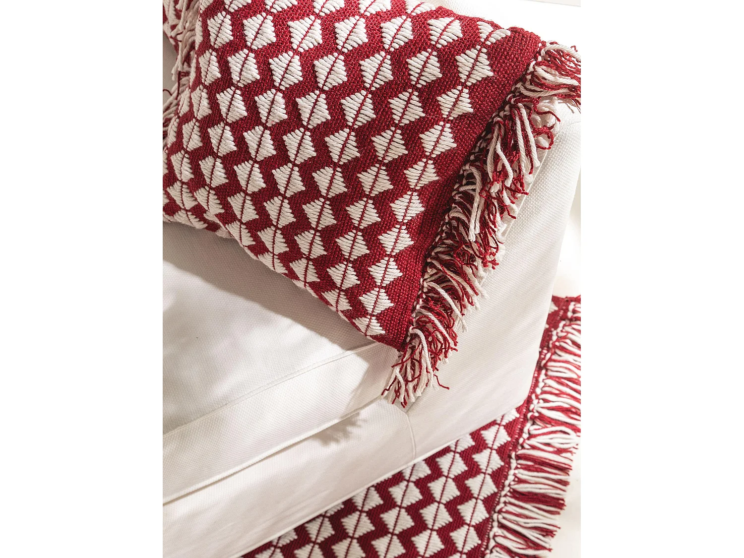 Coussin d'intérieur et d'extérieur Morty Rouge 40x40 cm
