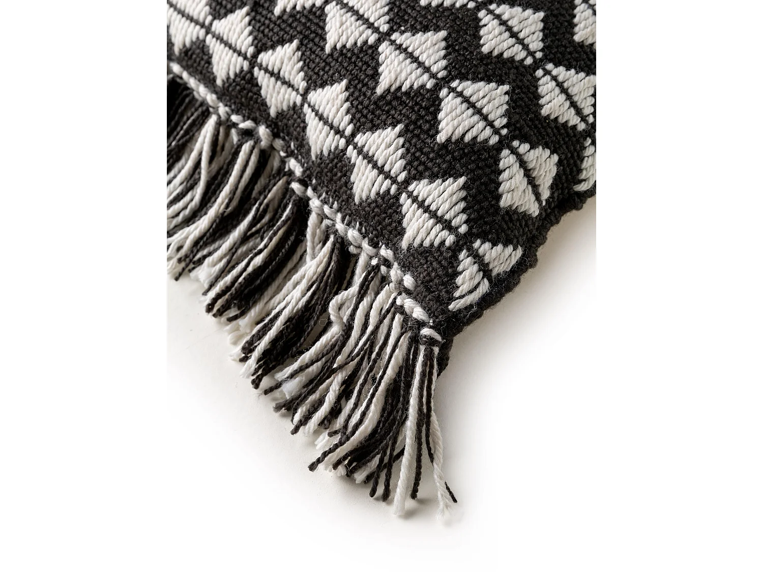 Coussin d'intérieur et d'extérieur Morty Noir & Blanc 30x50 cm