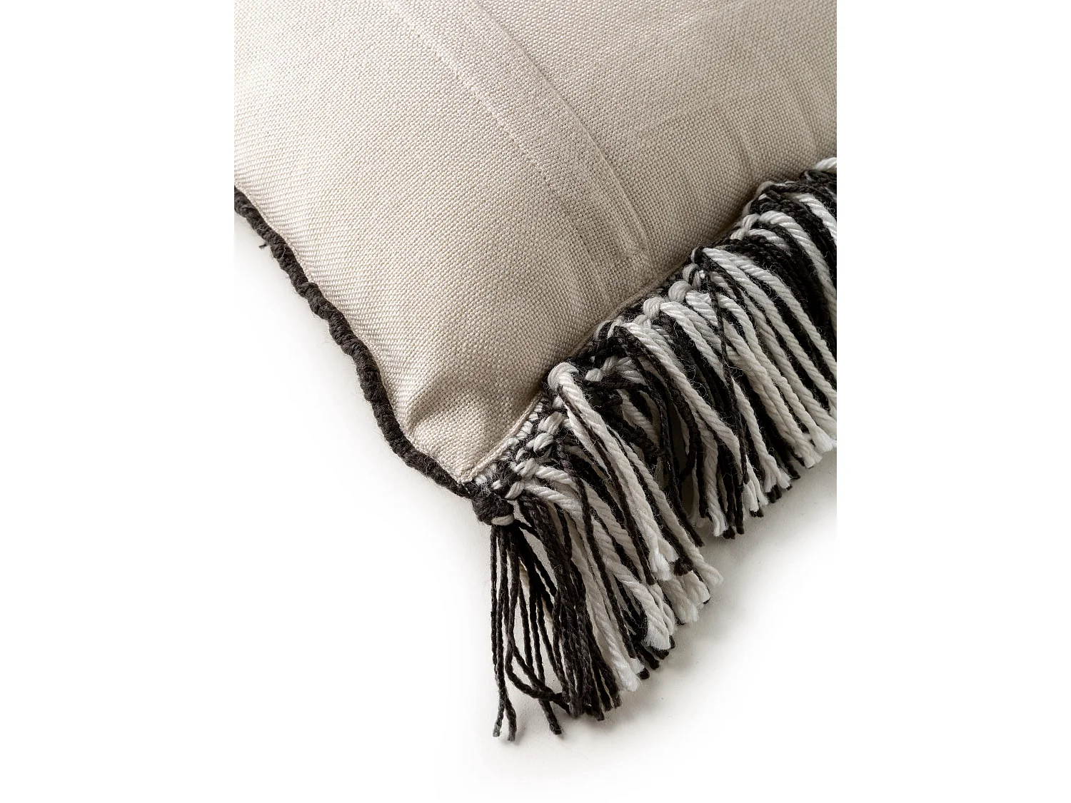 Coussin d'intérieur et d'extérieur Morty Noir & Blanc 30x50 cm