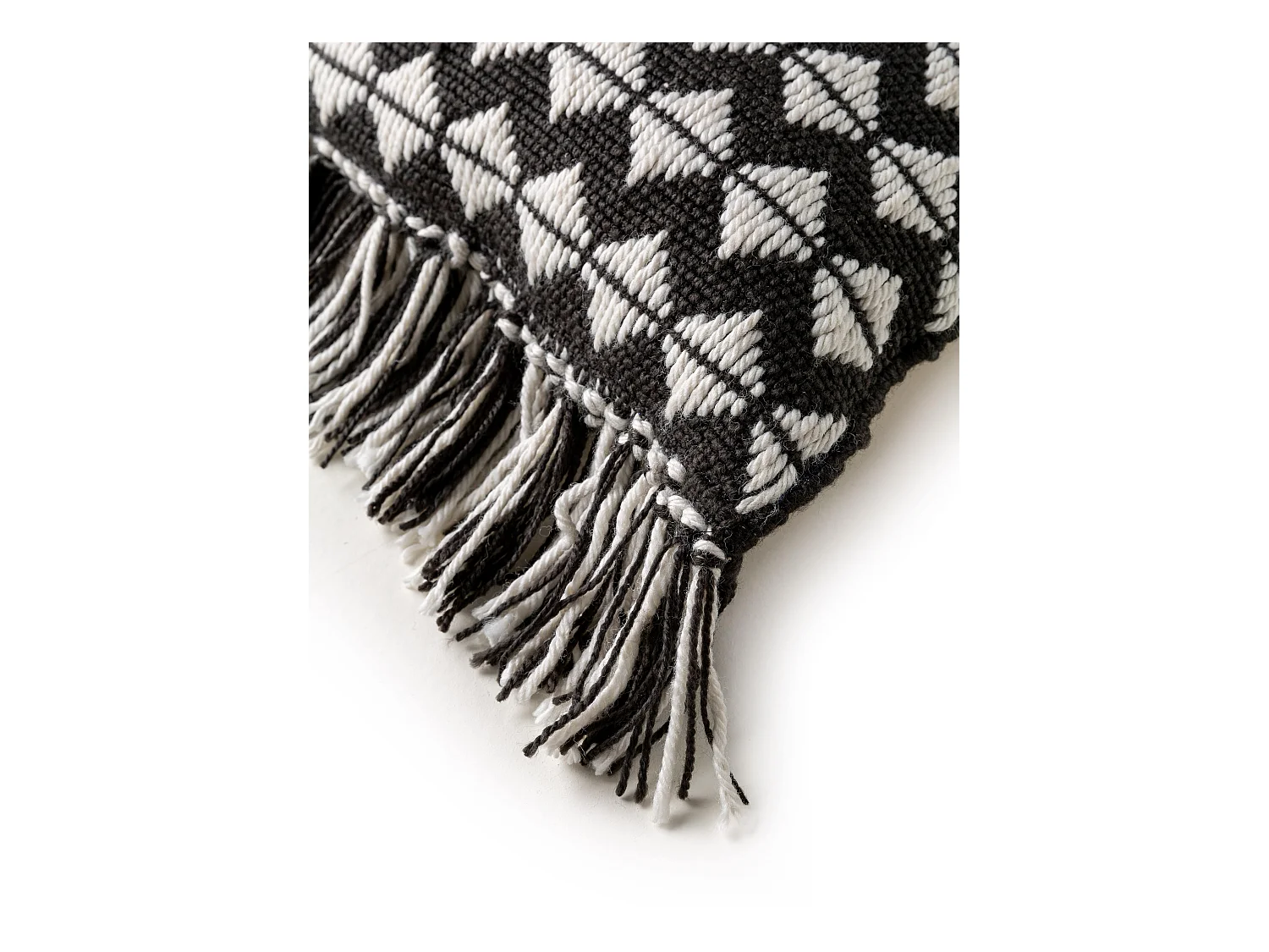 Coussin d'intérieur et d'extérieur Morty Noir & Blanc 40x40 cm