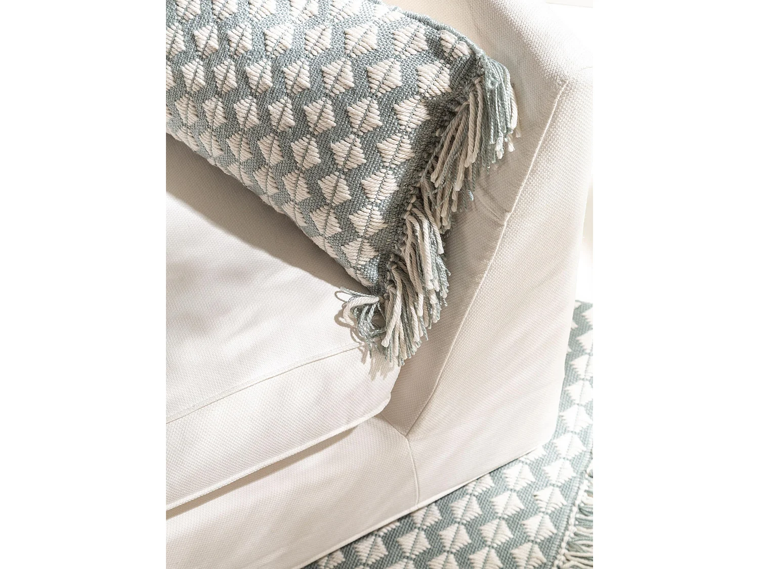 Coussin d'intérieur et d'extérieur Morty Bleu 30x50 cm