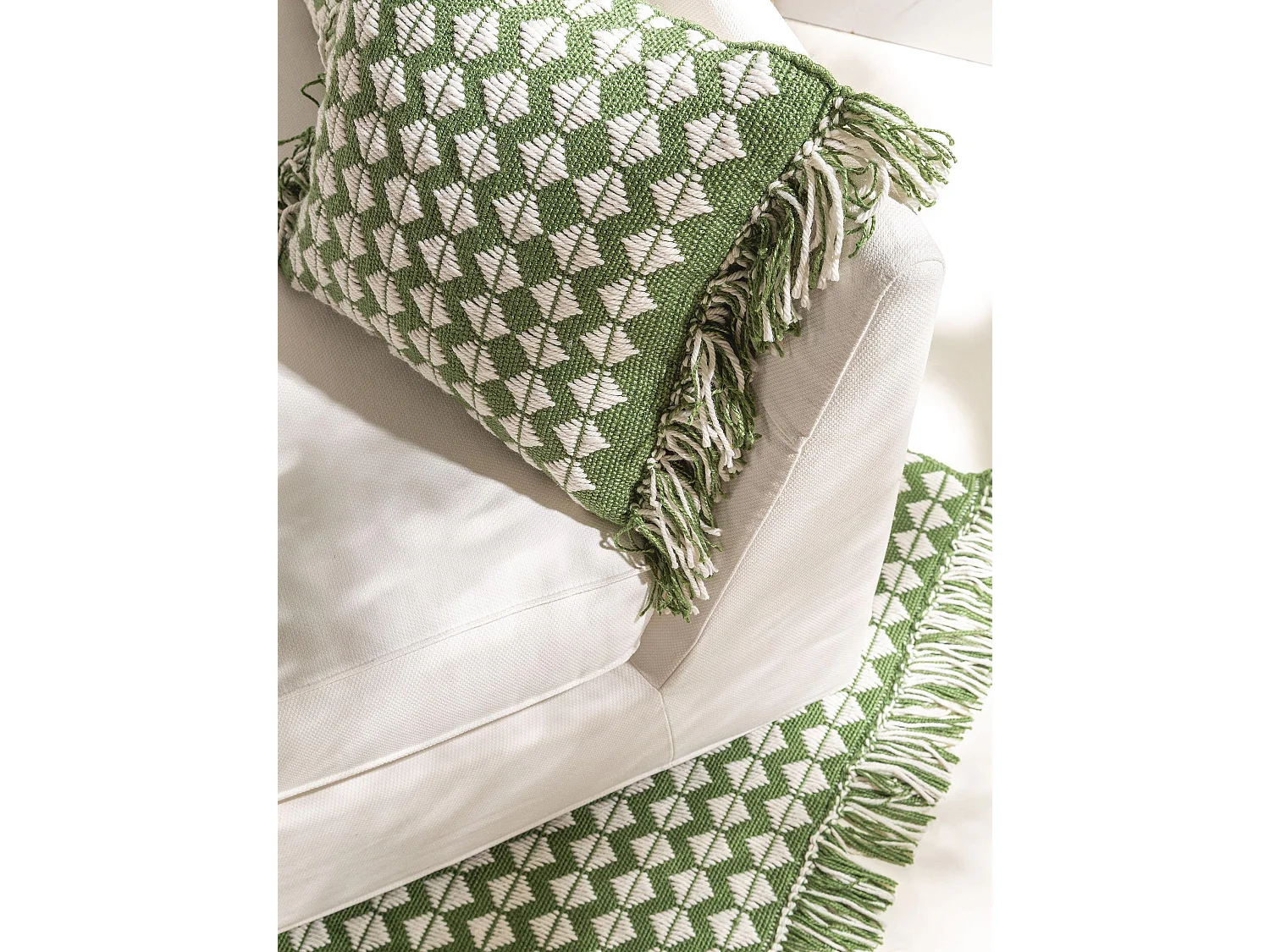 Coussin d'intérieur et d'extérieur Morty Vert 40x40 cm