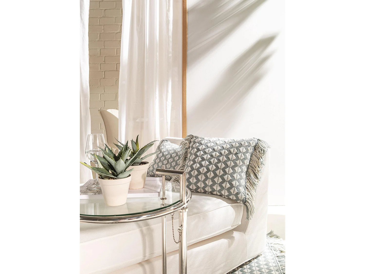 Coussin d'intérieur et d'extérieur Morty Bleu 40x40 cm