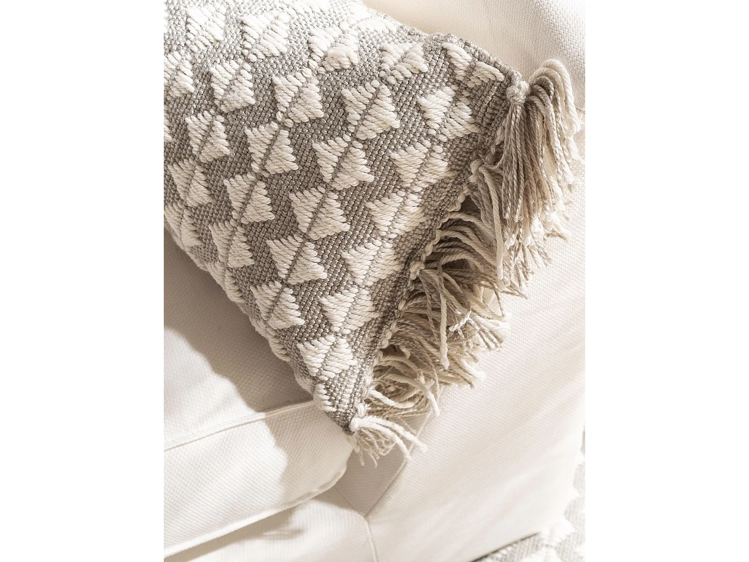 Coussin d'intérieur et d'extérieur Morty Gris 30x50 cm