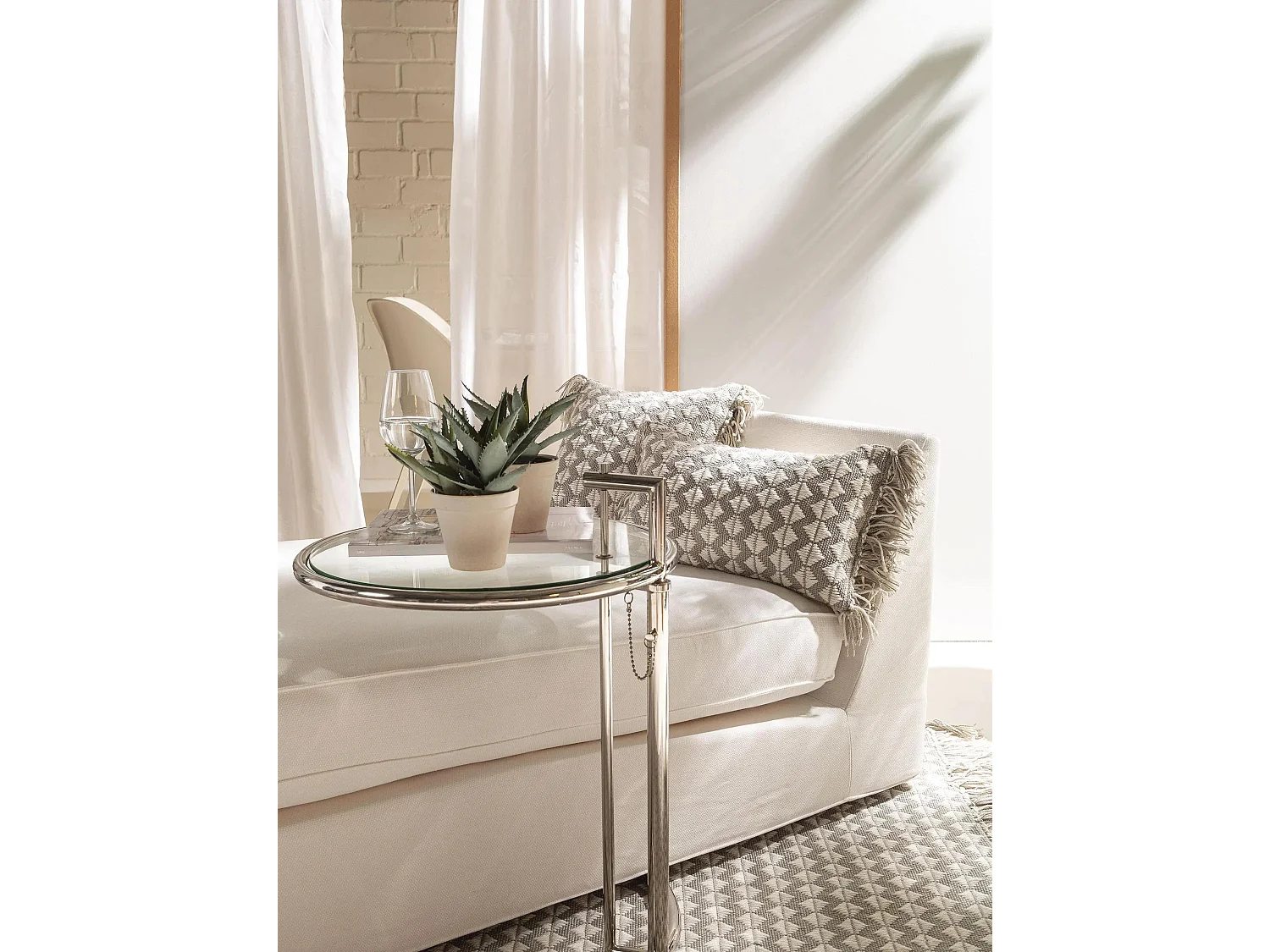 Coussin d'intérieur et d'extérieur Morty Gris 30x50 cm