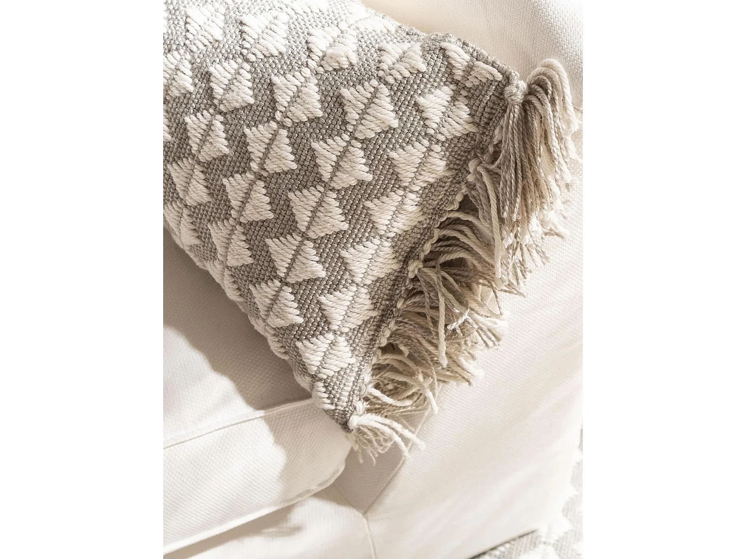 Coussin d'intérieur et d'extérieur Morty Gris 30x50 cm
