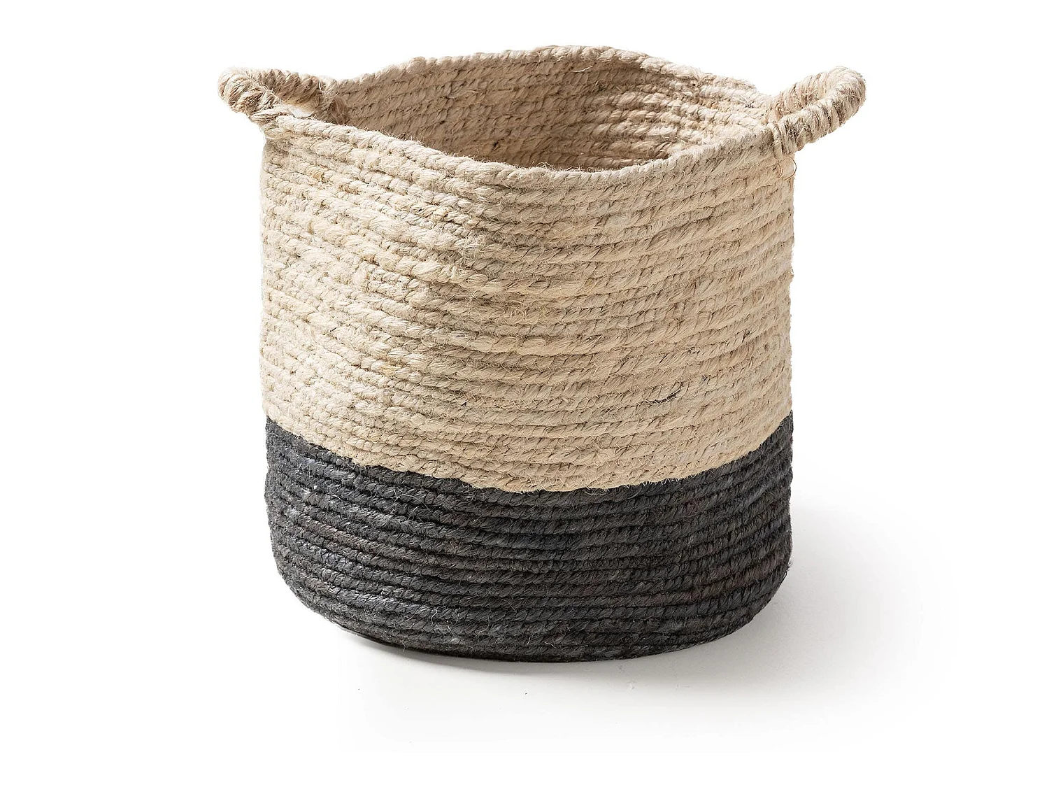 Panier Aylin Crème/Gris 30x30x30 cm