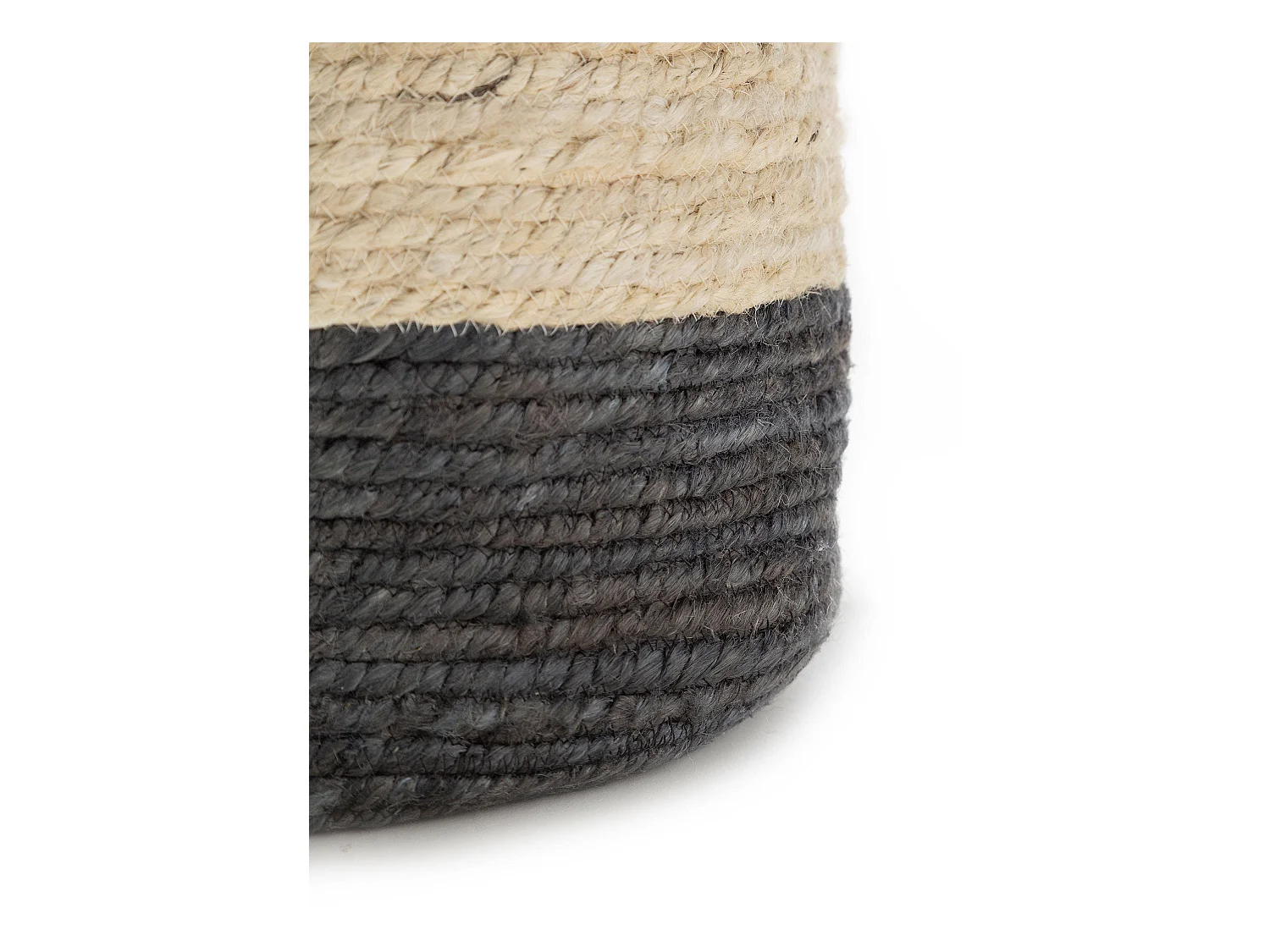 Panier Aylin Crème/Gris 30x30x30 cm