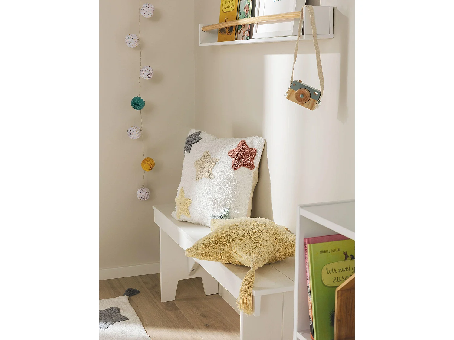 Housse de coussin Stars Multicouleur 45x45 cm